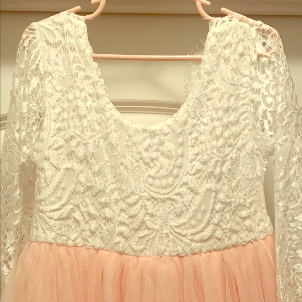 Beautiful little girls lace dress